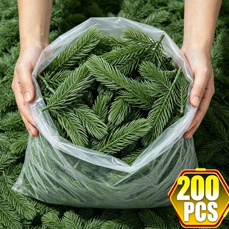 Christmas Tree Artificial - Artificial Pine Needle Plants Plastic Christmas