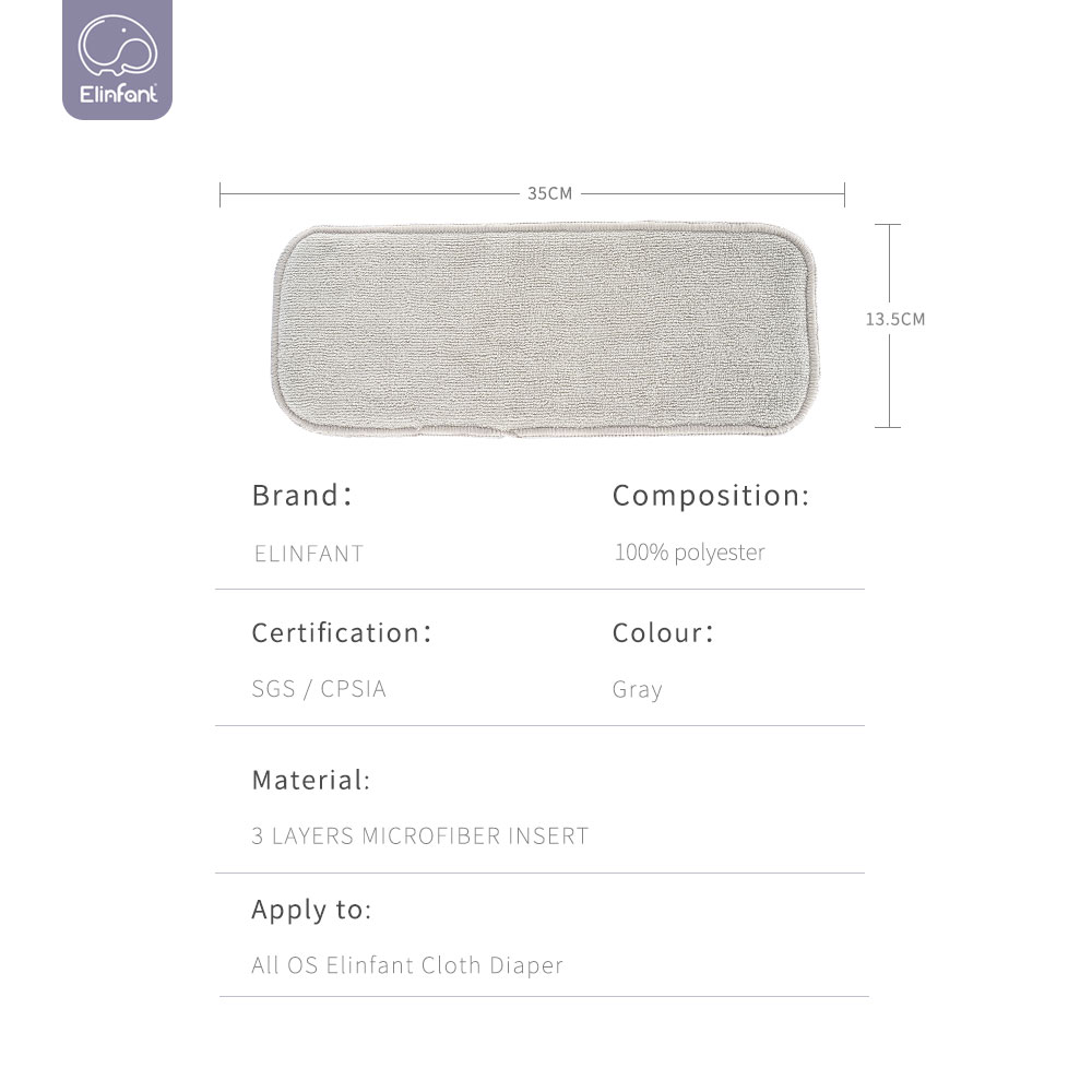 Elinfant 3 layers gray microfi - đánh giá và giá Pampers Diaper Premium Care