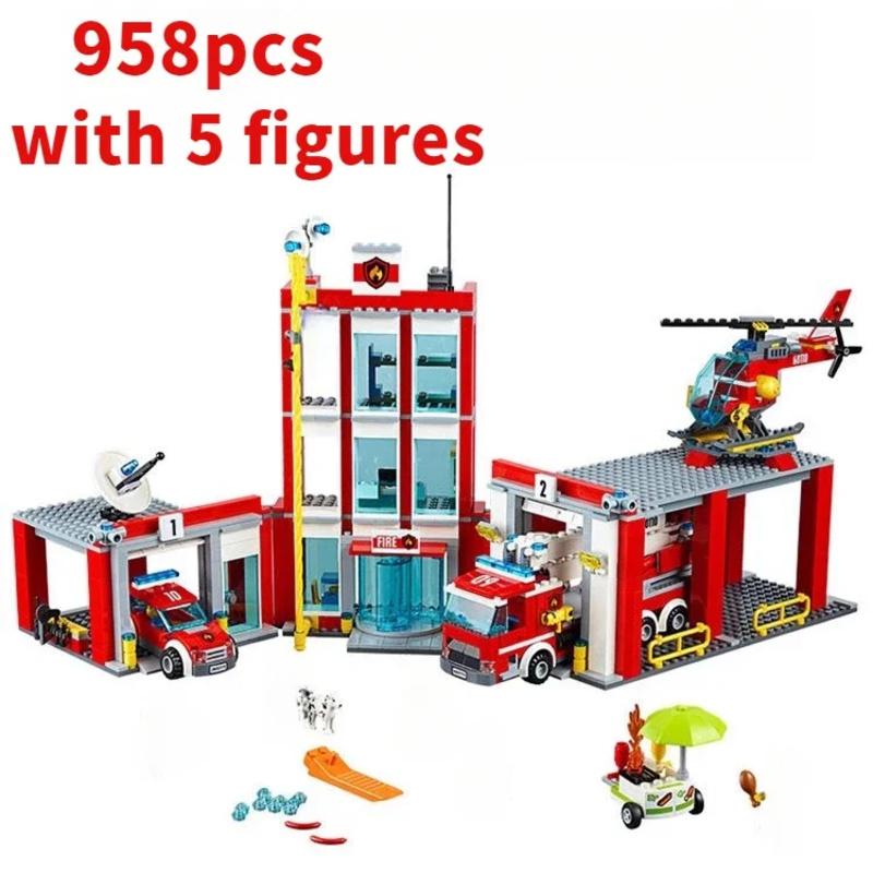 City Fire Station Helicopter T - đánh giá và giá Lego Set City