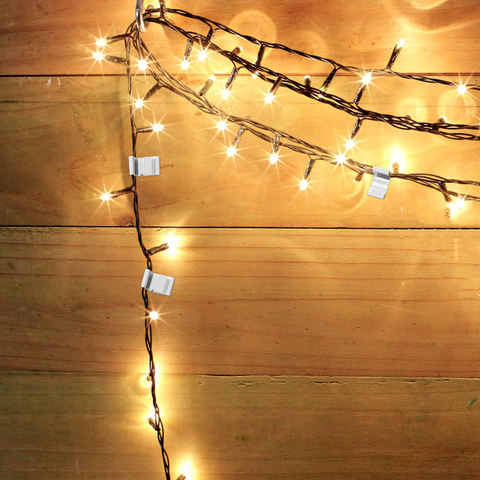 100Pcs Rustproof Metal Gutter  - đánh giá và giá Christmas Lights Outdoor
