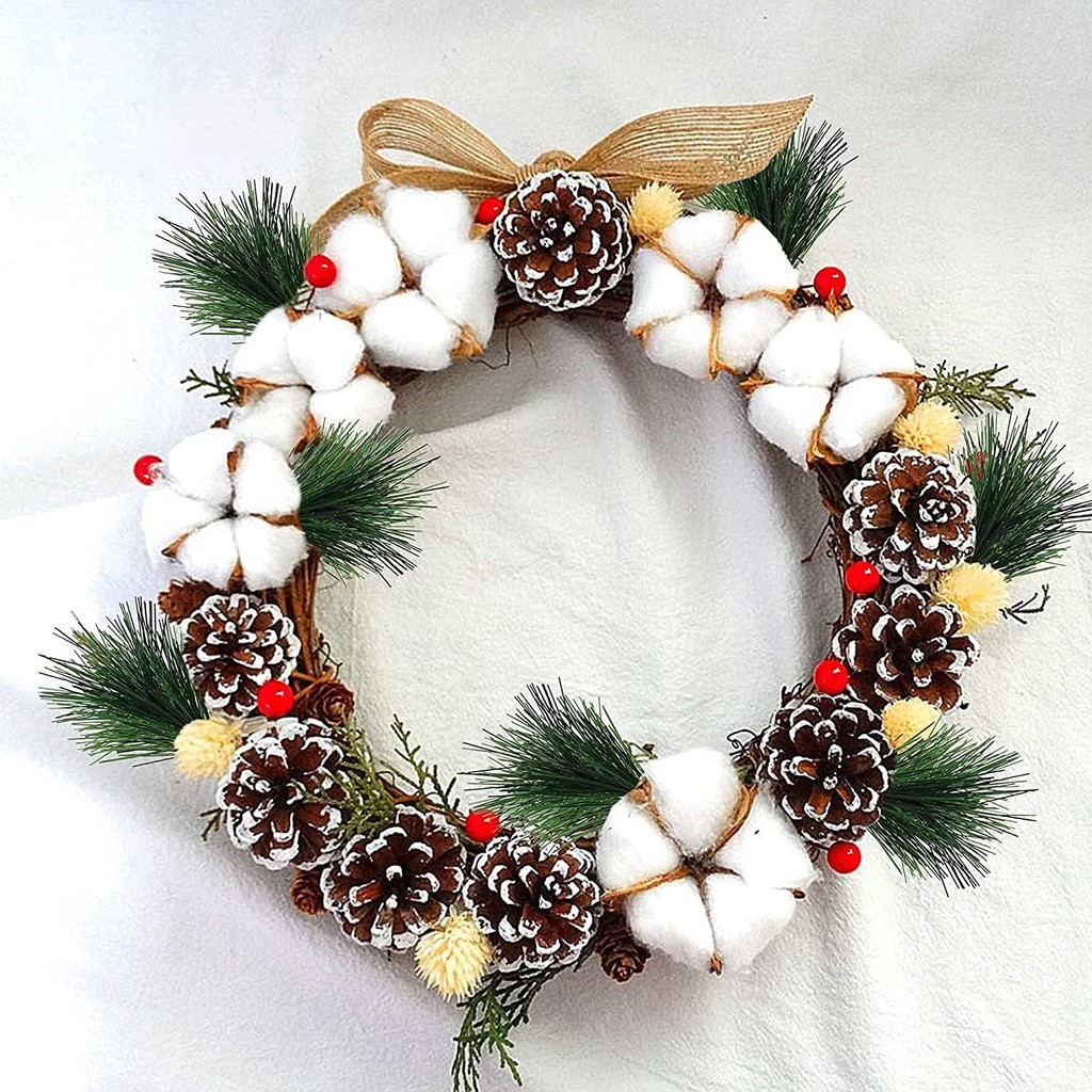 10-100pcs Artificial Green Pin - đánh giá và giá Christmas Wreath Fake