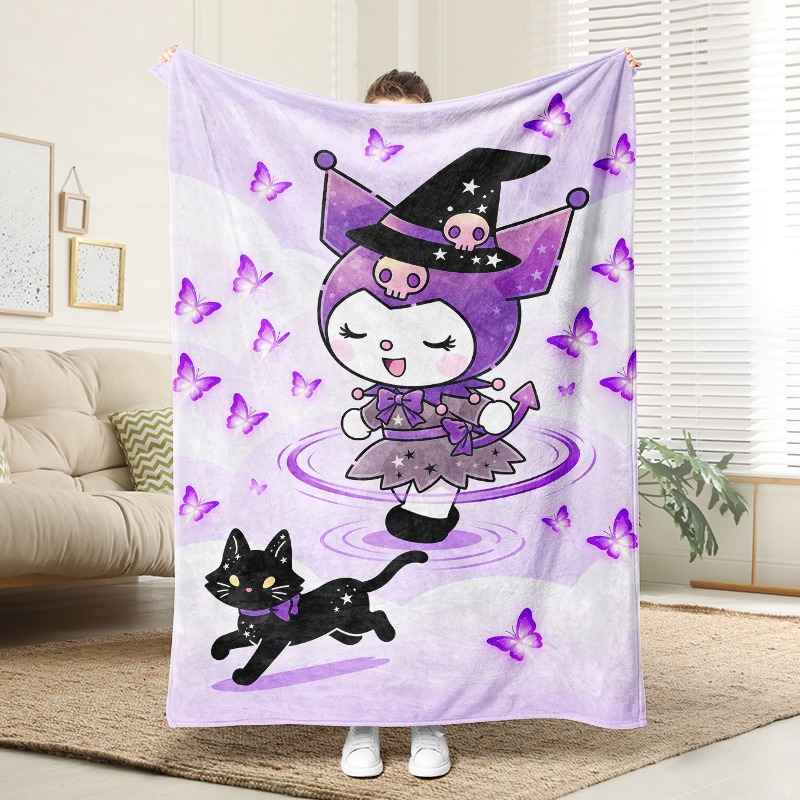 Sanrio Blanket Cozy Purple Wit - đánh giá và giá Christmas Throw Blanket