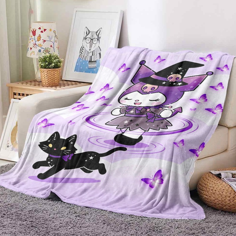 Sanrio Blanket Cozy Purple Wit - đánh giá và giá Christmas Throw Blanket