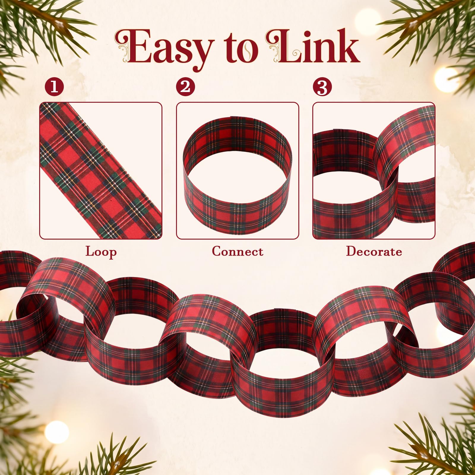 Red-Black Plaid Paper Chain Ga - đánh giá và giá Christmas Throw Blanket