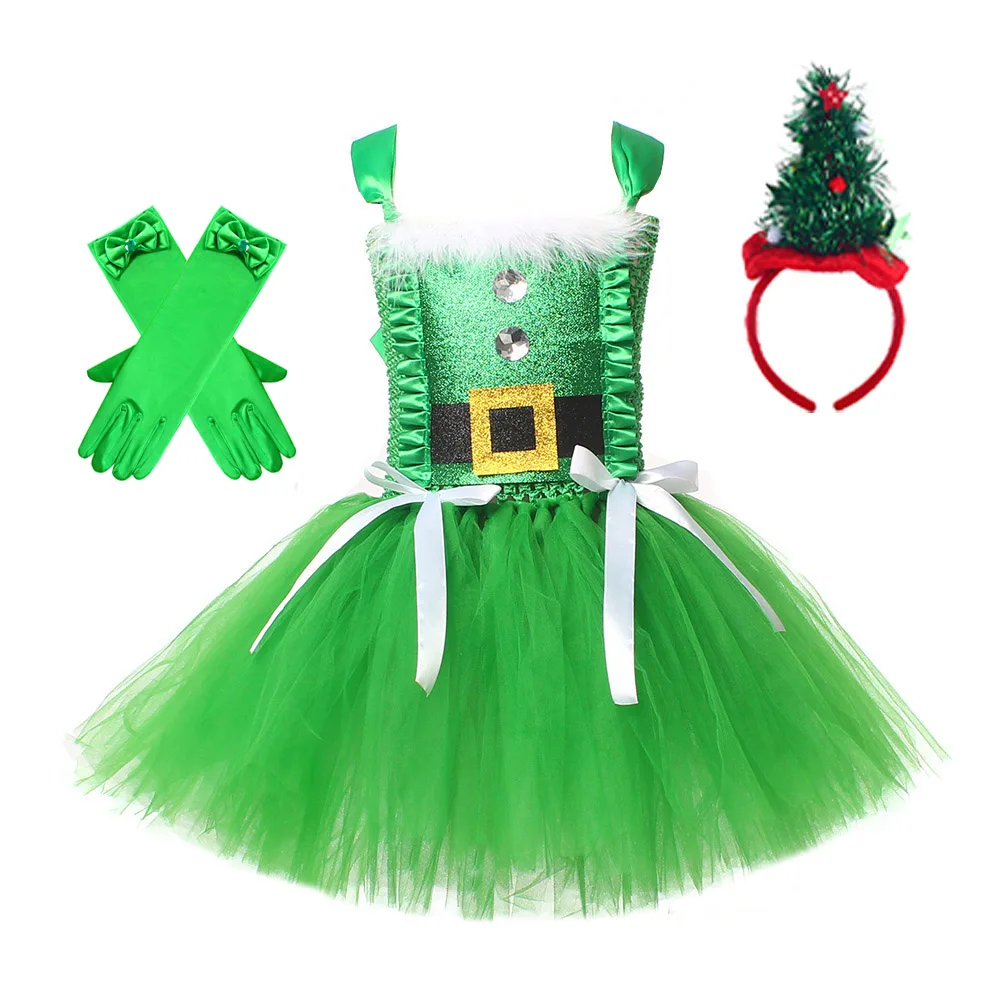 Christmas Kids Tutu Dress Rein - đánh giá và giá Elf Costume Christmas