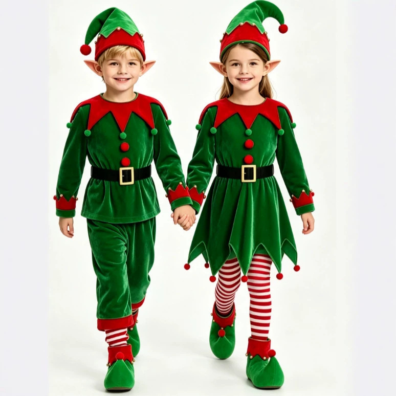 Christmas Boys and Girls Costu - đánh giá và giá Elf Costume Christmas