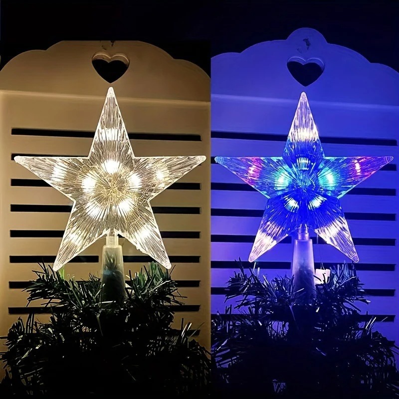 15cm Christmas Decoration Glow - đánh giá và giá Star Tree Topper