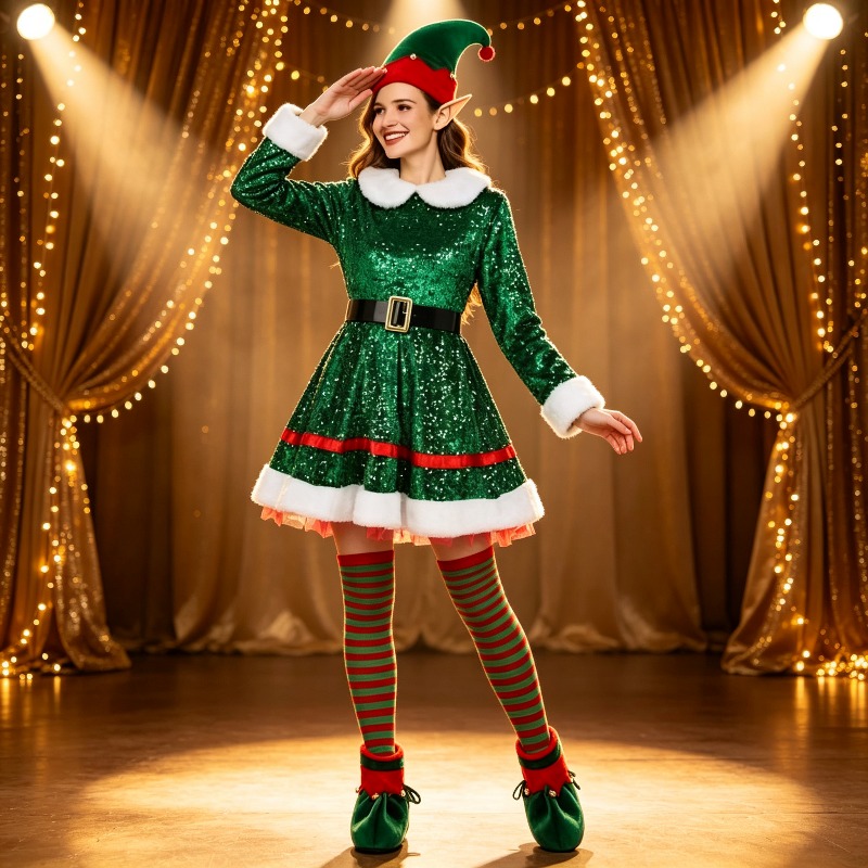Women's Christmas Party Cospla - đánh giá và giá Elf Costume Christmas